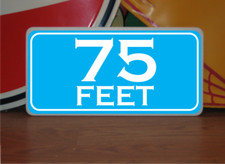 Vintage 75 FEET MARKER Metal Sign 4 Golf Club Yardage sign for Golf Course