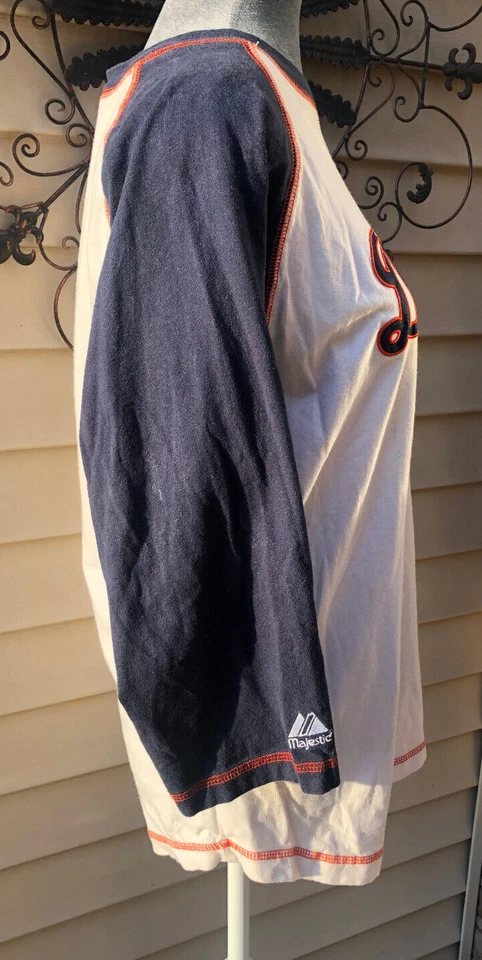 Youth Boys Majestic Detroit Tigers Baseball Jersey Style Shirt - Size L 14-16 - Image 2 of 4