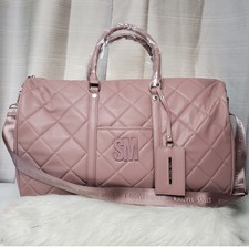 Nwt Steve Madden Bspeedy Puffy Duffle Travel Weekend Overnight Quilt Bag - Lilac