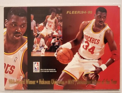 NBA Fleer 94-95 NBA Awards MVP Hakeem Olajuwon / MIP Don MacLean 
