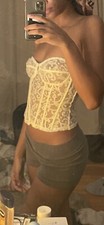 vintage corset bustier top