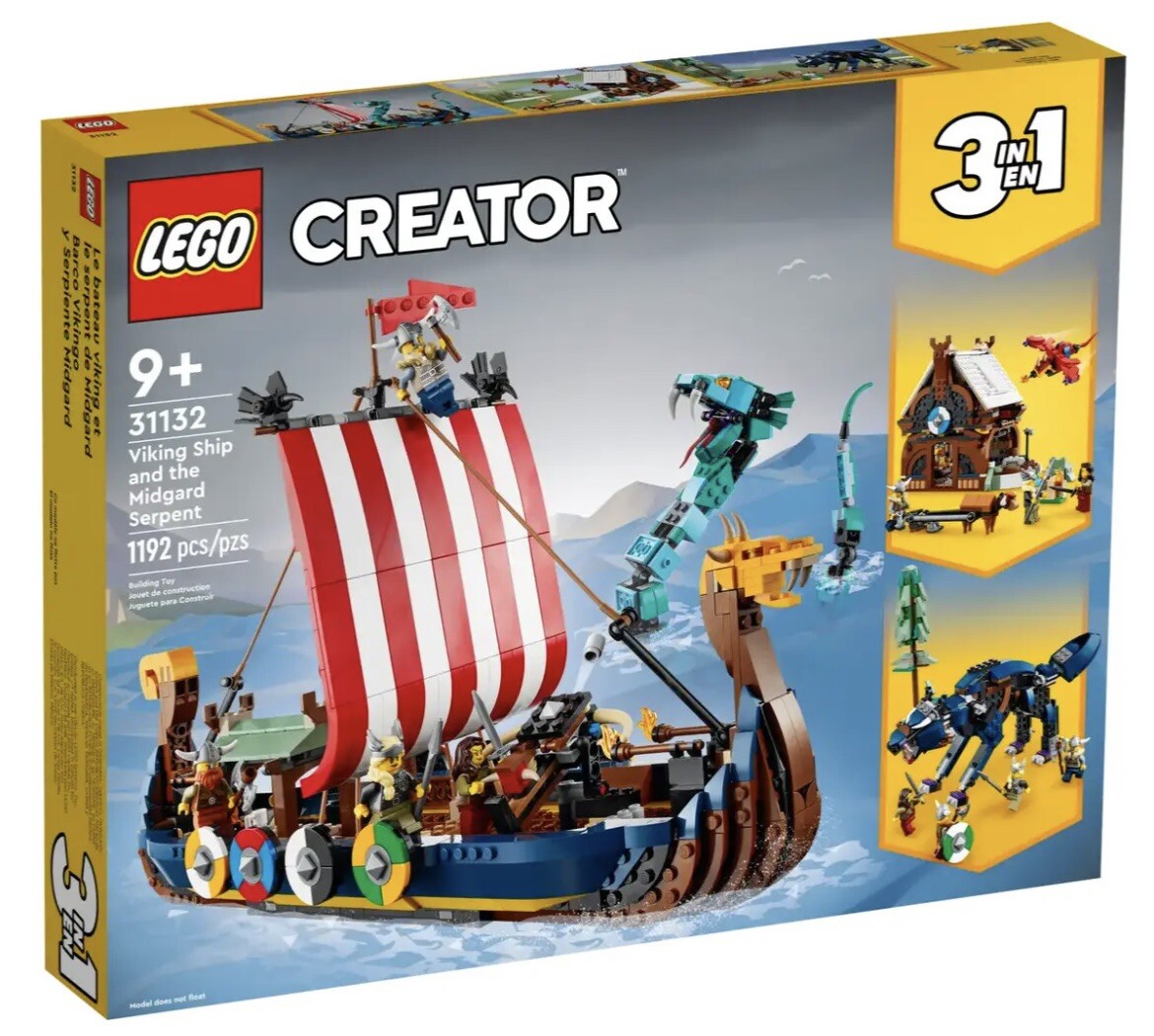 Lego 31132 Creator 3 in 1 Viking Ship - New Sealed Retired | eBay