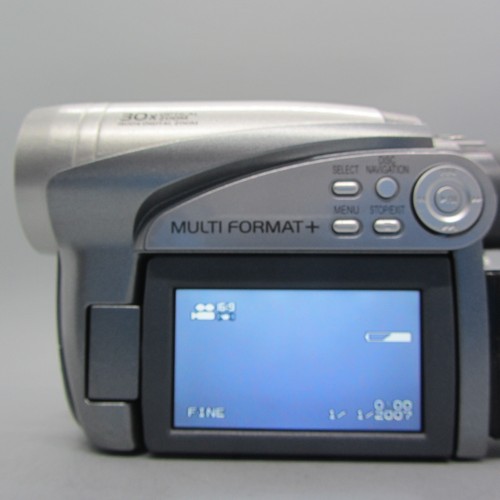 Hitachi DVDCAM DZ-MV5000E Handheld Mini DVD Camcorder Silver Tested - Picture 4 of 10
