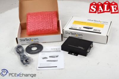 Lot of 2: StarTech 2 Port Wall Mountable USB to Serial Adapter Hub with COM