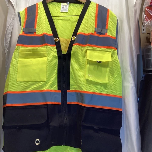 Shine Bright Size 4xl Neon Safety Vest With Pockets New pockets - product listing photo