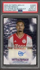 Devyne Rensch 2022 Topps UEFA Ultimate Stage Black Icy Refractor Autograph Socce