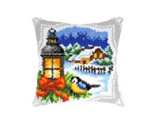 "New Year Eve" Latch-Hook Front Cushion Pillow Kit Orchidea 4146