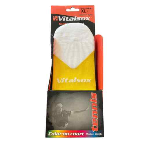 Vitalsox Tennis Feetness First Ghost Socks XL 11-14 - Picture 1 of 2