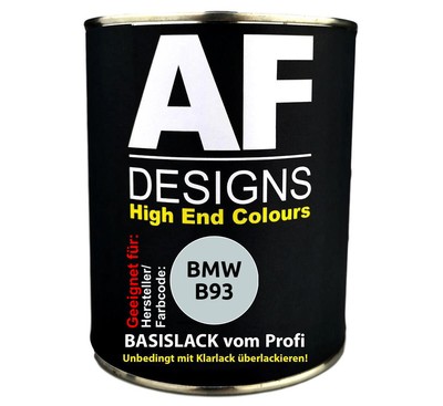 500ml Autolack für BMW B93 Ionic Silver Metallic  Autolack Spritzfertig