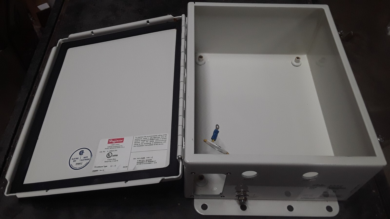 Hoffman A1008CH Electrical Enclosure JIC Junction Box 24 10x8x4" eBay