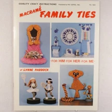 Craft Book Wall Hangings Macrame Family Ties Macrame Instruction Book #41001061