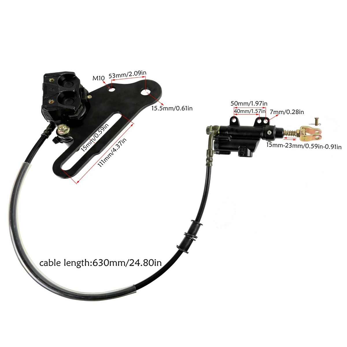 Rear Hydraulic Brake Caliper Master Cylinder 125cc 150cc 250cc