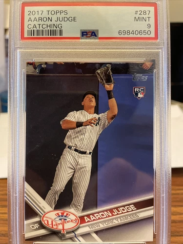2017 TOPPS AARON JUDGE “CATCHING” #287 PSA 9 NEW YORK YANKEES 🔥🔥🔥