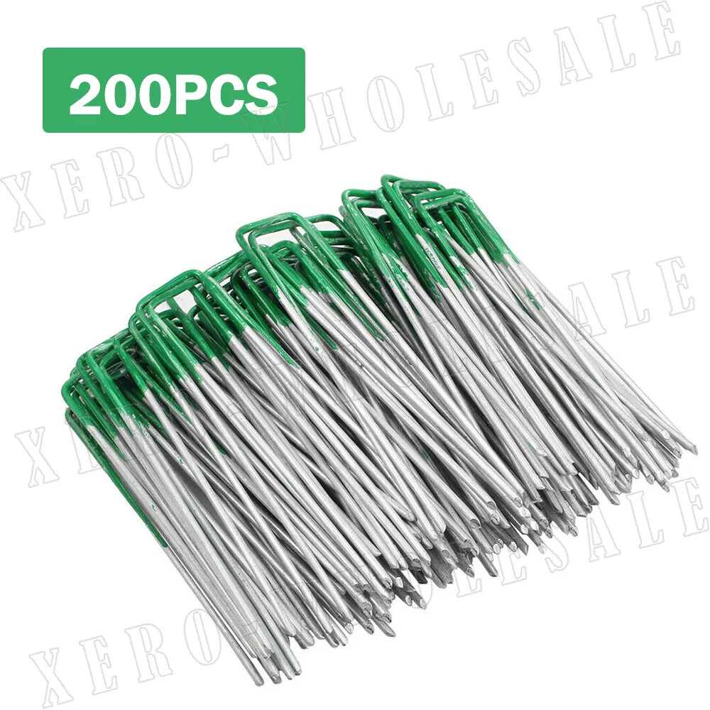 Primeturf Synthetic Artificial Grass Pins Fake Lawn Turf Weed Mat U