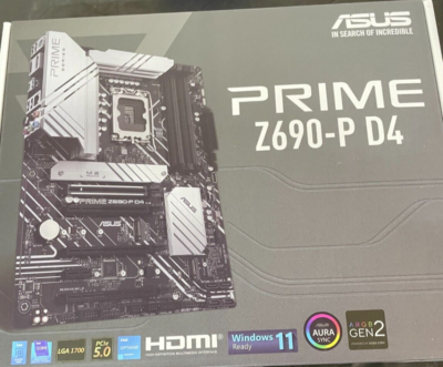 ASUS Prime Z690-P D4 Motherboard & Intel Core i5-12600K Processor