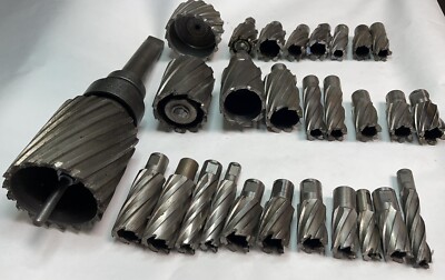 Lot Of 28 Rotabroach Hole Cutters, Multiple Sizes 9/16  To 3 , Used As Shown