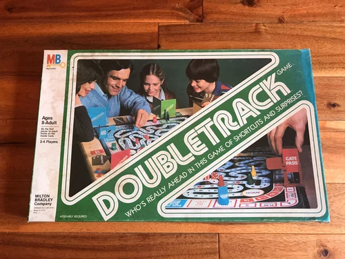 Vintage 1981 DOUBLETRACK Board Game by Milton Bradley MB