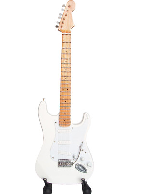 Guitare miniature Stratocaster blanche Jeff Beck