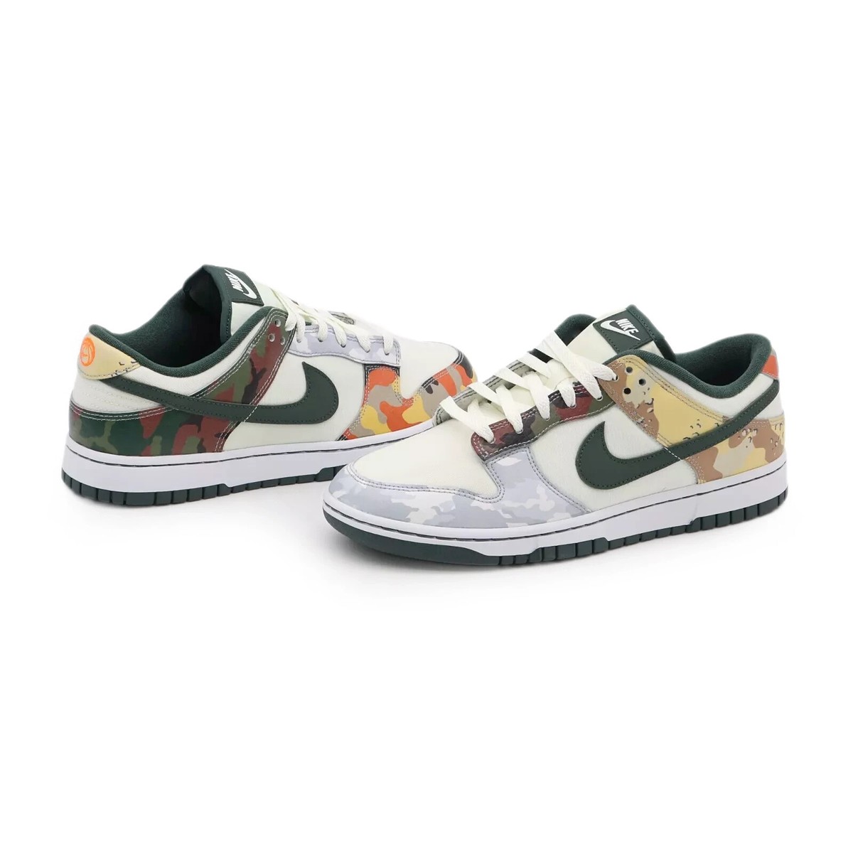 DH0957-100 Nike Dunk Low SE Sail Multi Camo White Vintage