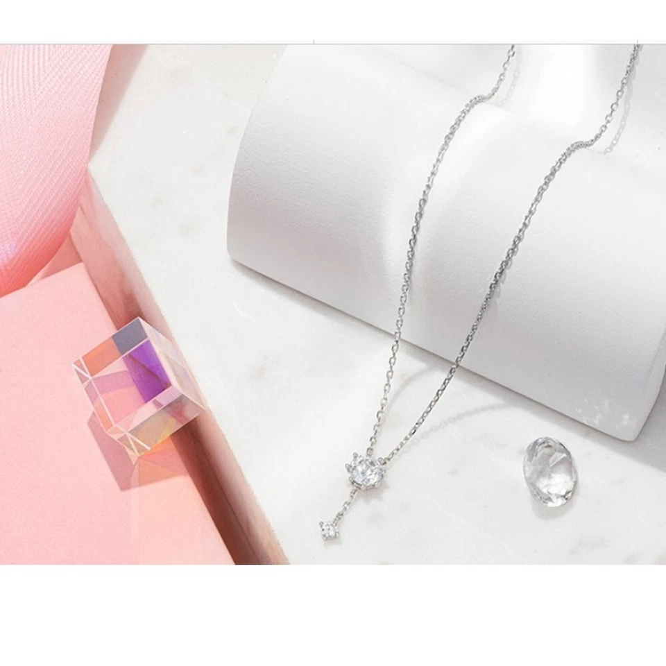 Collar J.ESTINA WHITEMOND JJLJNQ1BS302SW420 Plata 925 Chapado en Rodio Cúbico Z Foto 4 de 4