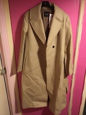 Theory Bnwt Medium Perfect Coat R Oatmeal Heather Welles Cashmere Blend Coat New