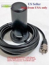 LGR Low Profile Dual Band NMO Magnet Mount Antenna w/PL-259 12' RG58   US Seller