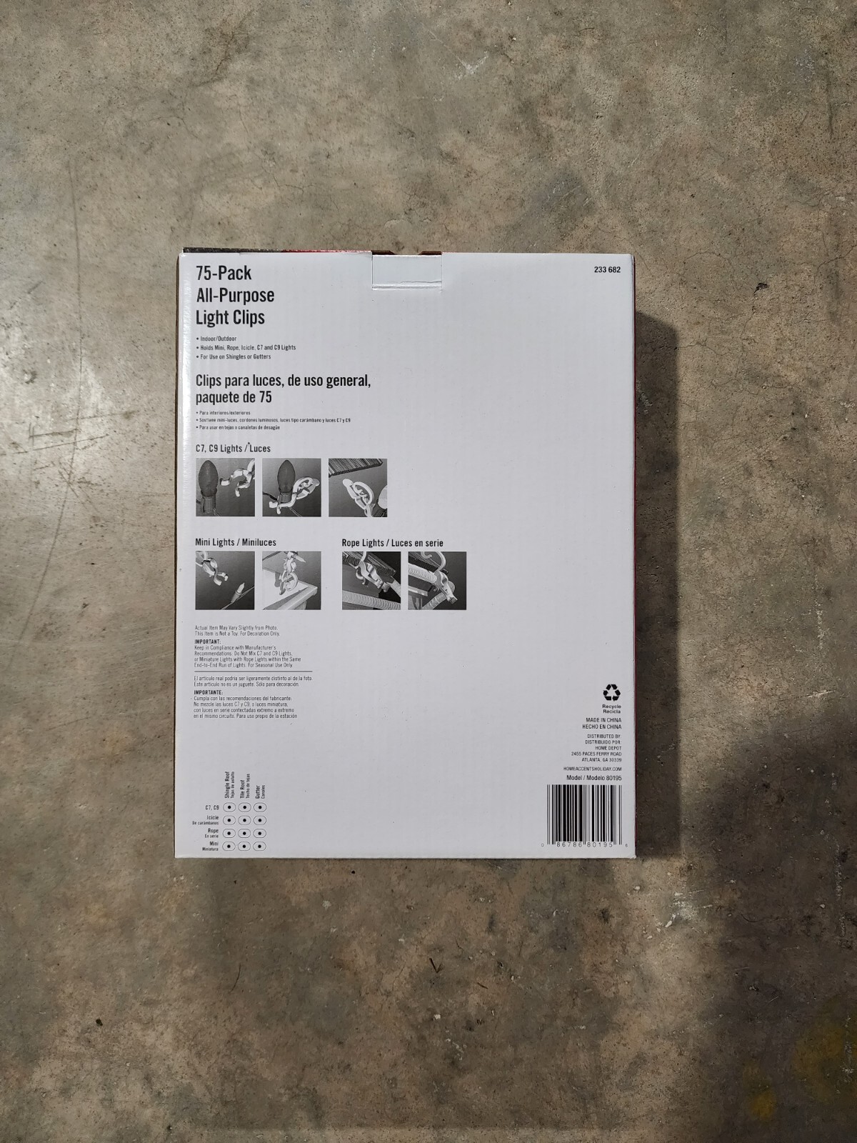 Home Accents Holiday 75Pack All Purpose Light Clips New in Box eBay