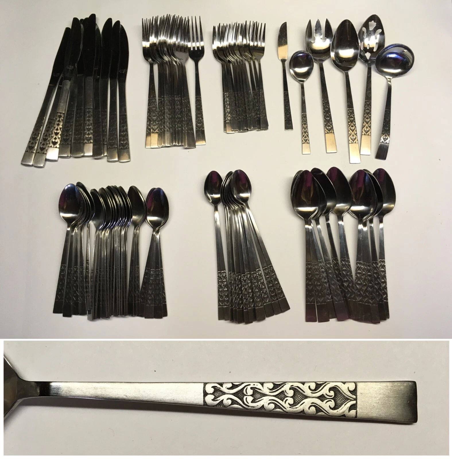 National Intermezzo Stainless Flatware Scrolls Korea - Choice