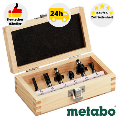 Metabo Fräsersortiment-SP 8mm, 6-Teilig 631040000 Fräser Fräser-Set Fräsen