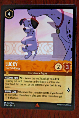 lucky lorcana card - Ursula's Return - Cri-Kee - Cricket (Rare) February 23 Disney Lorcana Oswald The Lucky