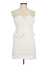 BHLDN Women White Cocktail Dress M