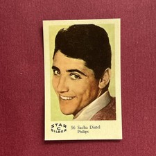 Sacha Distel 1962 Dutch Gum Star Bilder C #56 Vintage Trading Card