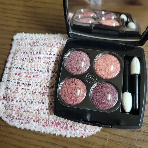 CHANEL LES 4 OMBRES TWEED Multi-Effect Quadra Eyeshadow 02 TWEED POURPRE Unused - Picture 12 of 12