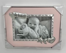 Malden Oh Baby It s A Girl 4x6 Picture Frame International Design Pink Silver