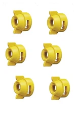 Pack of 6 - Quick TeeJet Yellow Nylon Cap For TK-V & TF-V Style Spray Tip