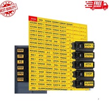 Circuit Breaker Labels 129 Pack, Electrical Panel and Fuse Box Stickers, Yellow