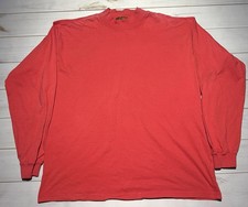 Vintage Eddie Bauer Made In USA Long Sleeve Shirt Red Size Large L