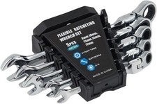 5pcs Metric Ratcheting Wrench Set Combination 8-17mm 12 Point Box End Flex Head 5pcs Metric Ratcheting Wrench Set Combination 8-17mm 12 Point Box End Flex Head