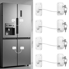 4X Refrigerator Door Lock Key Child Safety Fridge Freezer Cabinet Silicone Wire