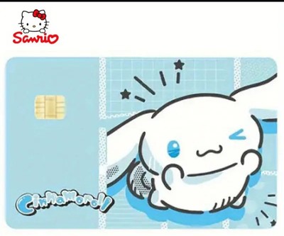 Saniro Cinnamoroll Credit/Debit Card Cover Skin Sticker New Free