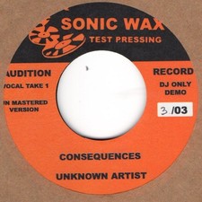 Unknown Artist Consequences Sonic Wax DJ (No3) Soul Northern Motown