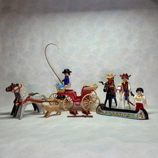 Playmobil Western Kutsche Pferde Cowboys Figuren Kanu Zubehör Set Sammlung
