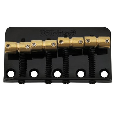 Wilkinson WBBC Black Brass Saddles Bridge For 4 String Precision / Jazz Bass