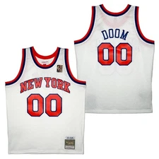 MF Doom Doomsday 2025: MITCHELL & NESS NY KNICKS JERSEY, White Exclusive Size M