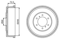 2X Bosch Bremstrommel 0 986 477 215 FüR Navara NP300 Nissan D40 Pick Up D23 D23T