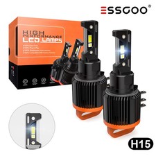 H15 Tagfahrlicht Fernlicht Auto LED Scheinwerfer Xenon 6500K 12000LM Halogen Wei