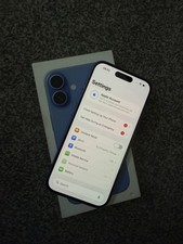 Apple iPhone 16 128GB, Ultramarine Blue, Unlocked, Genuine