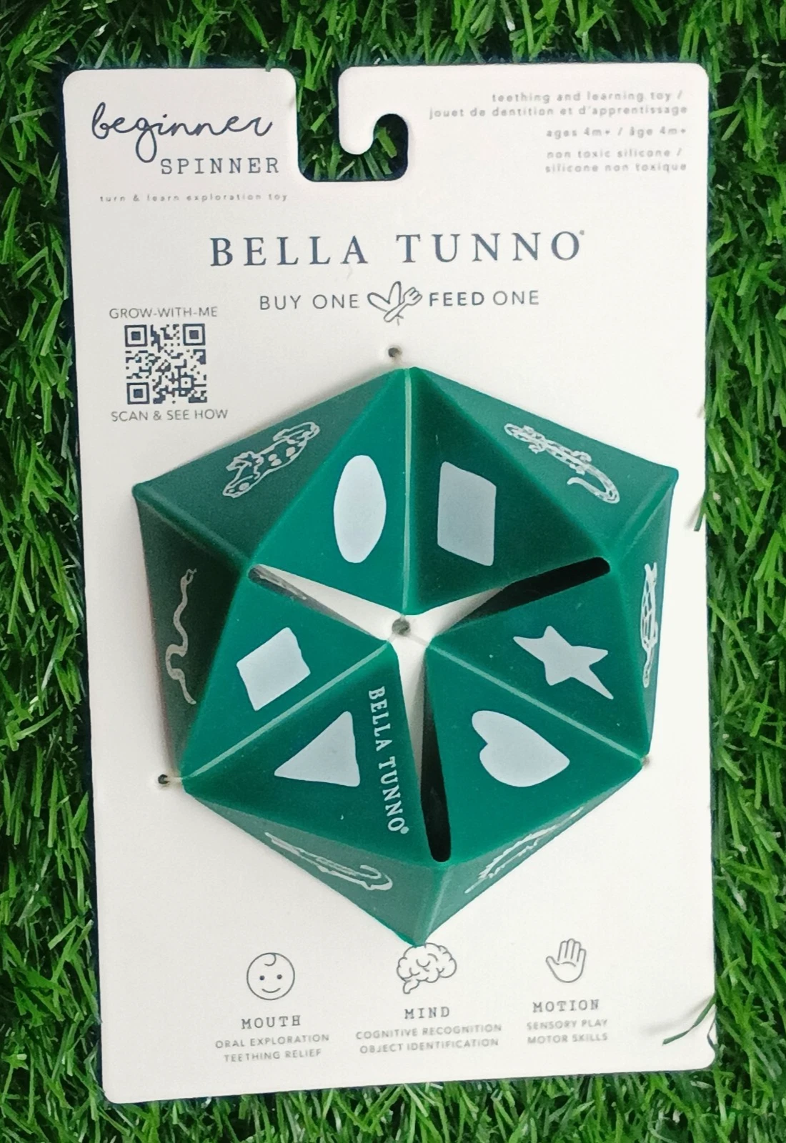 Baby Teething Green Silicone Spinner Sensory Teether Bella Tunno
Opens in a new window or tab