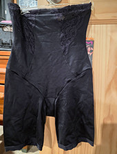 New Maidenform High-Waisted Shapewear Shorts Black Lace Slimming Small