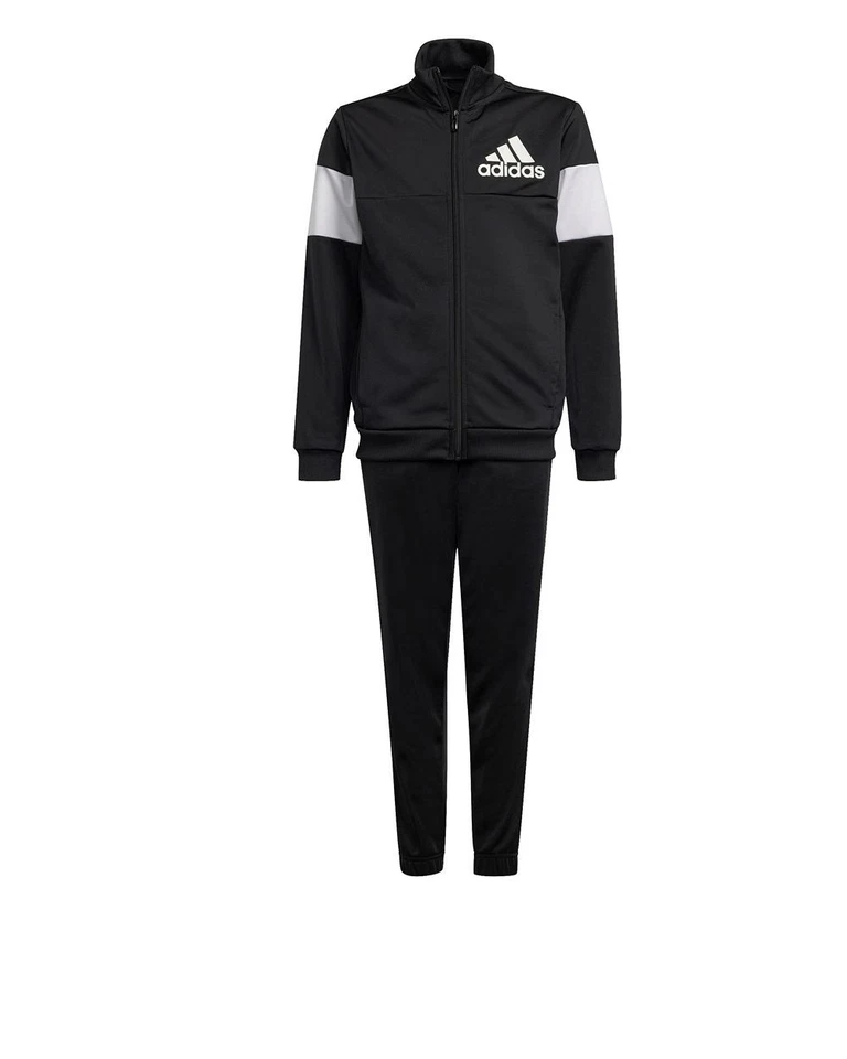 Tuta Intera Completa Bambini Ragazzi Adidas Back-To-School Kids Nero bianco - Immagine 3 di 4